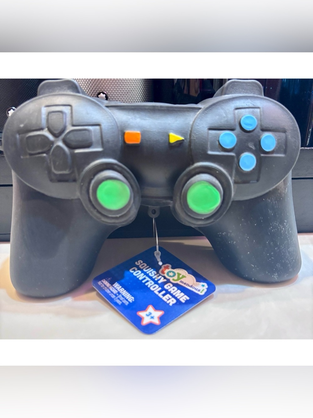 New-Toymendous! Black Squishy Video Game Controller Stress Toy